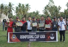 Turnamen Rampoang Cup Ke-XXIX Resmi Ditutup, Ini Nama Tim Sepak Bola yang Raih Juara !