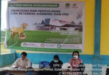 Gandeng Pertanian, Dinas Perpustakaan Gelar Sosialisasi Cara Beternak Kambing dan Itik