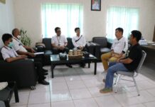 Kadis Kominfo-SP Terima Audiensi Kepala BPS Lutim