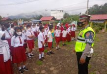 Satlantas Polres Morut Sosialisasi Tertib Berlalu Lintas Kepada Pelajar