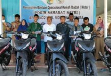 Sejumlah Tempat Ibadah Terima Bantuan Motor dari Anggota Fraksi PKB DPRD Morowali Utara