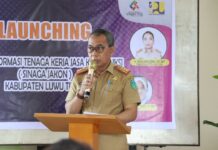 Sekda Lutim Buka Sosialisasi Perundang-Undangan Jasa Konstruksi