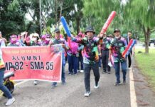 Jalan Santai Meriahkan Reuni Akbar SMPN 1-SMAN 1 Malili