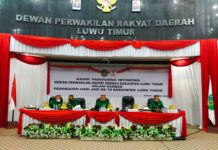 Rapat Paripurna HUT Luwu Timur, Bupati Ucapkan Terima Kasih Kepada Seluruh Tokoh Pemekaran