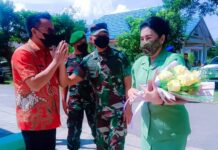 Bupati Morut Sambut Pangdam XIII Merdeka di Koramil Mori Atas