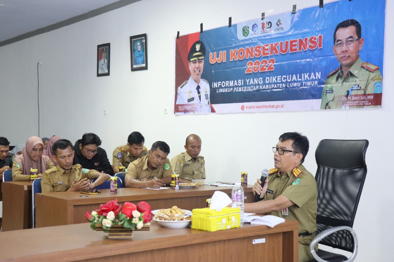 Diskominfo-SP Lutim Gelar Sosialisasi UU KIP Dan Uji Konsekuensi ...