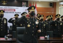 Kapolda Sulteng Ikuti Peringatan Hari Lahir Pancasila Secara Virtual