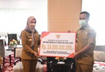 Gubernur Sulsel Serahkan Bantuan Keuangan 14,5 Milyar Untuk Pembangunan Infrastruktur di Luwu Utara