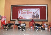 Jelang HUT Bhayangkara ke-76, Polres Morut Gelar Donor Darah