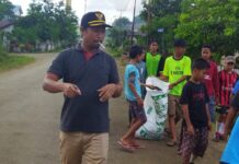 Kades Langkea Raya Ajak Anak Usia Dini Peduli Sampah