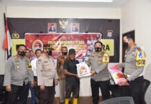 HUT Bhayangkara ke-76, Polres Morut Salurkan 400 Paket Sembako