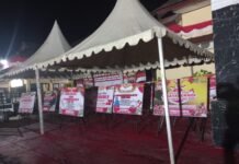 HUT Bhayangkara ke-76, Puluhan Karangan Bunga Hiasi Mapolres Luwu Utara