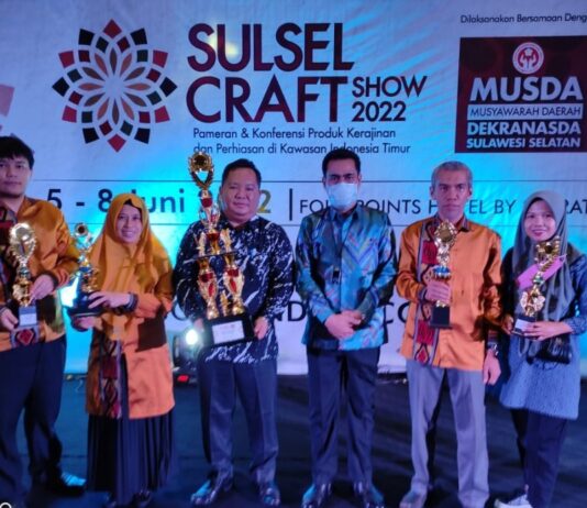 Dekranasda Lutim Sabet Lima Penghargaan Pada Pameran Sulsel Craft 2022