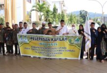 Pemkab Morut Lepas Kafilah MTQ ke-XXIX Tingkat Provinsi Sulteng