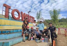 Kolaborasi PT. Vale dan Karang Taruna Benahi Gerbang Towuti