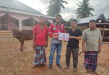 PT. CLM Berkurban, Sapi dan Kambing Dibagikan ke Desa