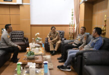 Bahas Pilkades Serentak, Kapolres Luwu Utara Temui Wakil Bupati