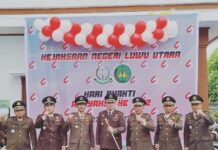Gelar Apel Hari Bhakti Adhyaksa Ke-62 Dengan Sederhana, Ini Pesan Kajari Luwu Utara