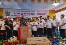 Rayakan HUT Desa Bunta ke-100, PT GNI Sumbangkan Doorprize untuk Warga