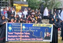 UPTD SDN 107 Lagego Utus Puluhan Murid Ikut Pawai Peringatan Tahun Baru Hijriyah