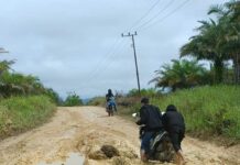 Jalan Rusak dan Berlumpur, Masyarakat Desa Lanumor Minta Perhatian Pemda Morut