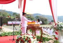 Wabup Morut Pimpin Upacara Peringatan HUT RI ke-77
