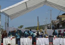 Bupati Budiman Buka Lomba Masak Kudapan Ikan Inovasi Pencegahan Stunting TP PKK Lutim