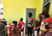 Kapolsek Baebunta dan Baebunta Selatan Pantau Kegiatan Vaksinasi Covid-19