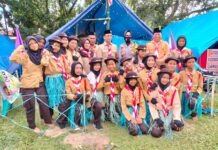 Jambore Ranting Baebunta – Baebunta Selatan, UPT SMPN 3 Tampilkan Atraksi Semapor