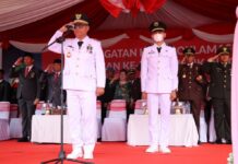 Bupati Budiman Jadi IRUP Pada HUT Ke-77 Kemerdekaan RI Tingkat Kab. Luwu Timur 2022