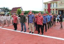 Belasan Eks Napiter Ikuti Upacara HUT RI ke-77 di Polda Sulteng