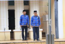 Sekda Bahri Suli Pimpin Upacara Peringatan HUT RI ke-77 Tahun