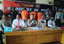 Gelar Jumpa Pers, Polres Luwu Utara Amankan Tiga Tersangka Bersama Barang Bukti