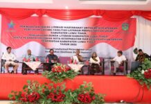 Bupati Lutim dan Ketua TP PKK Jadi Narasumber Pada Talkshow Indeks Literasi Masyarakat