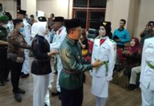 Pengukuhan Anggota Paskibraka Kabupaten Morowali Utara Tahun 2022