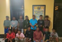Ditpolairud Polda Sulteng Amankan 16 Pelaku Bom Ikan