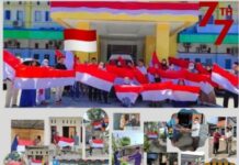 Jelang HUT RI ke 77, RSUD I Lagaligo Bagikan Ratusan Bendera