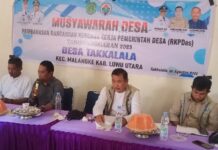 Hadiri Musyawarah Desa, Sekcam Malangke : RKP Jangan Keluar Dari RPJM Kades