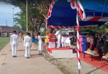 Upacara Pengibaran Bendera Merah Putih HUT RI ke 77 di Wotu Berlangsung Sukses