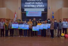Keluarga Korban Kecelakaan Kerja PT. GNI Terima Santunan, Bupati Delis Ingatkan Beberapa Hal Penting