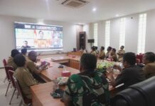 Sekda Bersama Forkopimda Lutim Ikuti Rapat Pengendalian Inflasi Secara Virtual