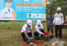 Bupati Budiman Letakkan Batu Pertama Pembangunan RTH dan Skatepark