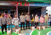 Hari Jadi Lalin Polri ke-67, Kapolres Luwu Utara Resmikan Kampung Tertib Lalin