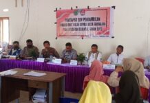 Hadiri Rapat Pleno Terbuka, Kapolsek Malangke : Saya Harap Para Cakades Tetap Rukun dan Damai