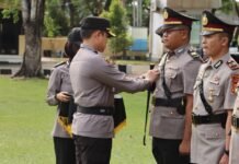 Kapolres Luwu Pimpin Sertijab Kasat Reskrim, Kasat Binmas dan Kapolsek Walenrang