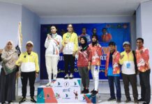 Pertama Kali Berlaga di Porprov XVII Sulsel, Atlet Anggar Putri Luwu Utara Raih Medali Emas