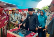 Ketua Komisi I dan Anggota DPRD Luwu Timur Hadiri Peresmian Desa Arolipu