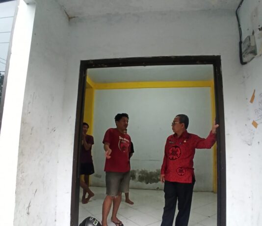 Bahri Suli Tinjau Aspura Mahasiswa Luwu Timur Usai Dilempari Bom Molotov
