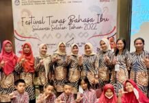 Lutim Ikut Festival Tunas Bahasa Ibu Merdeka Belajar Periode 17 Jenjang SD dan SMP di Makassar