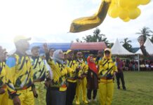 Porseni ke-VII PGRI Resmi Dibuka Bupati Luwu Utara di Kecamatan Sabbang Selatan